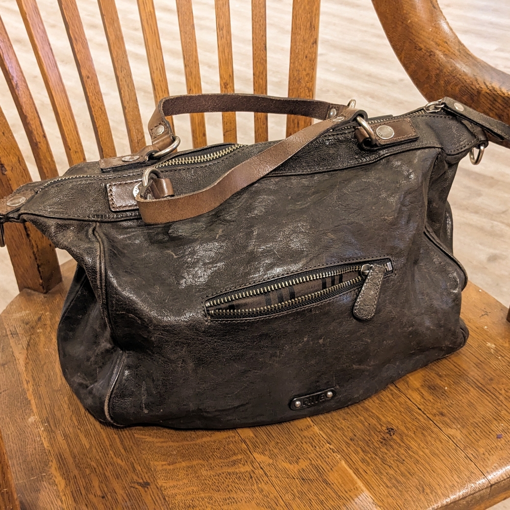 FRYE NWOT Becca Leather Satchel Distressed Luxurious Leather